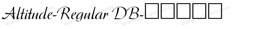 Altitude-Regular DB字体转换